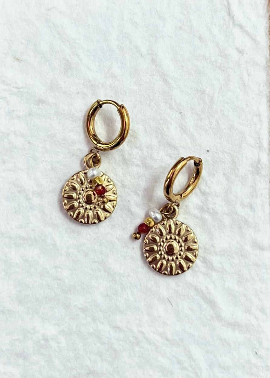 Red Wild Sun | Earrings