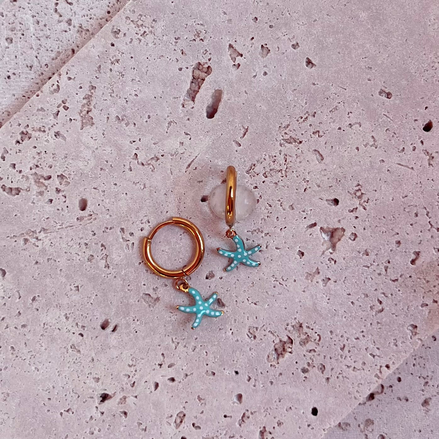 Coral Star - Aqua | Earrings