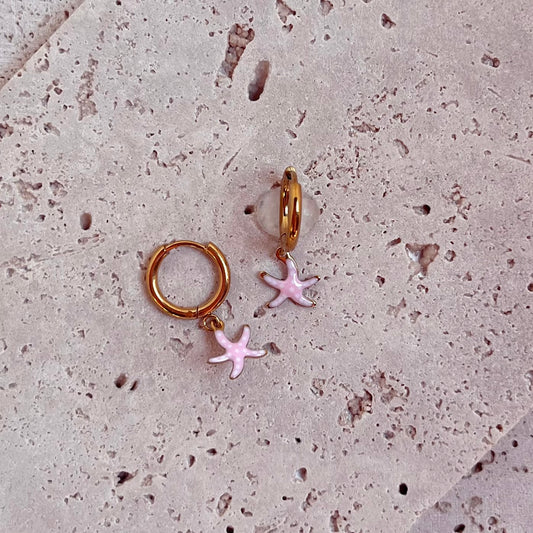 Coral Star - Light pink | Earrings