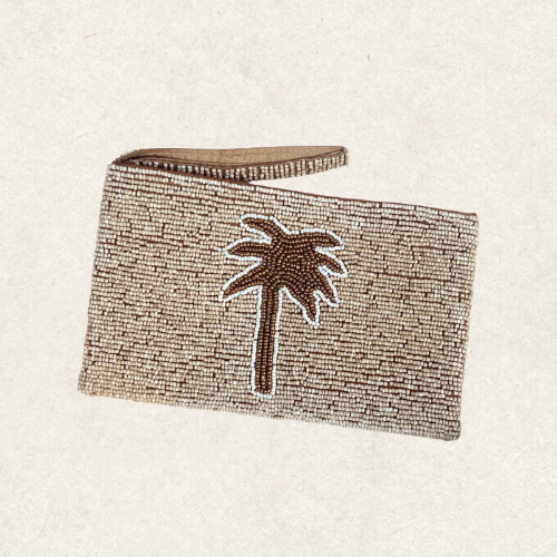 Golden Palm Beach Beaded | Clutch Purse