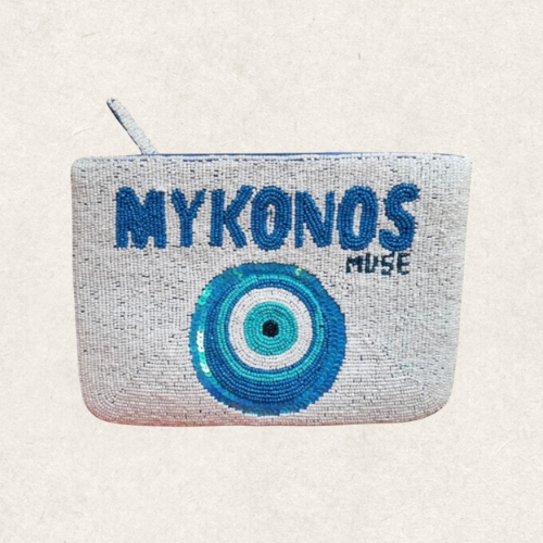 Mykonos Beaded Blue | Clutch