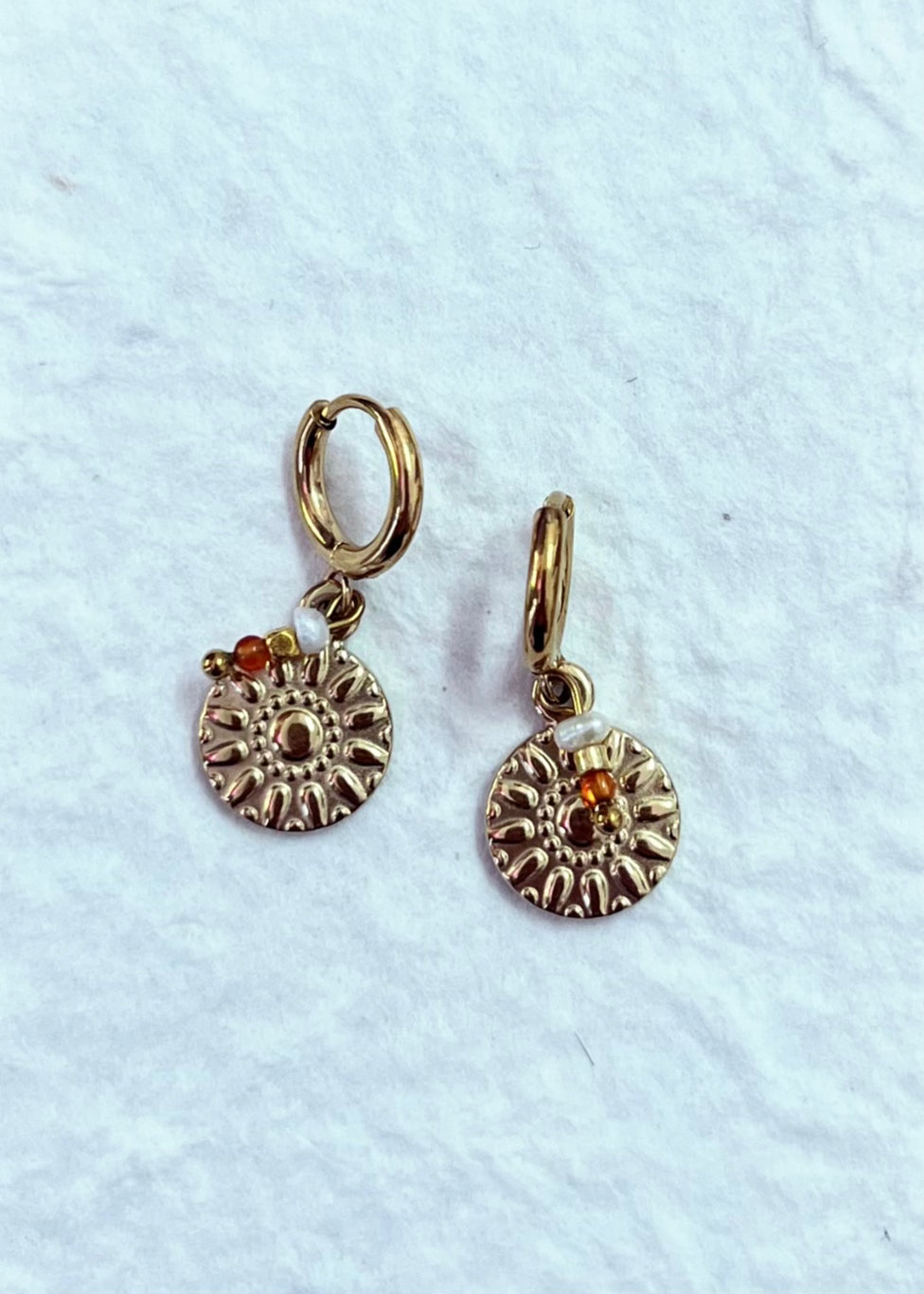 Orange Wild Sun | Earrings