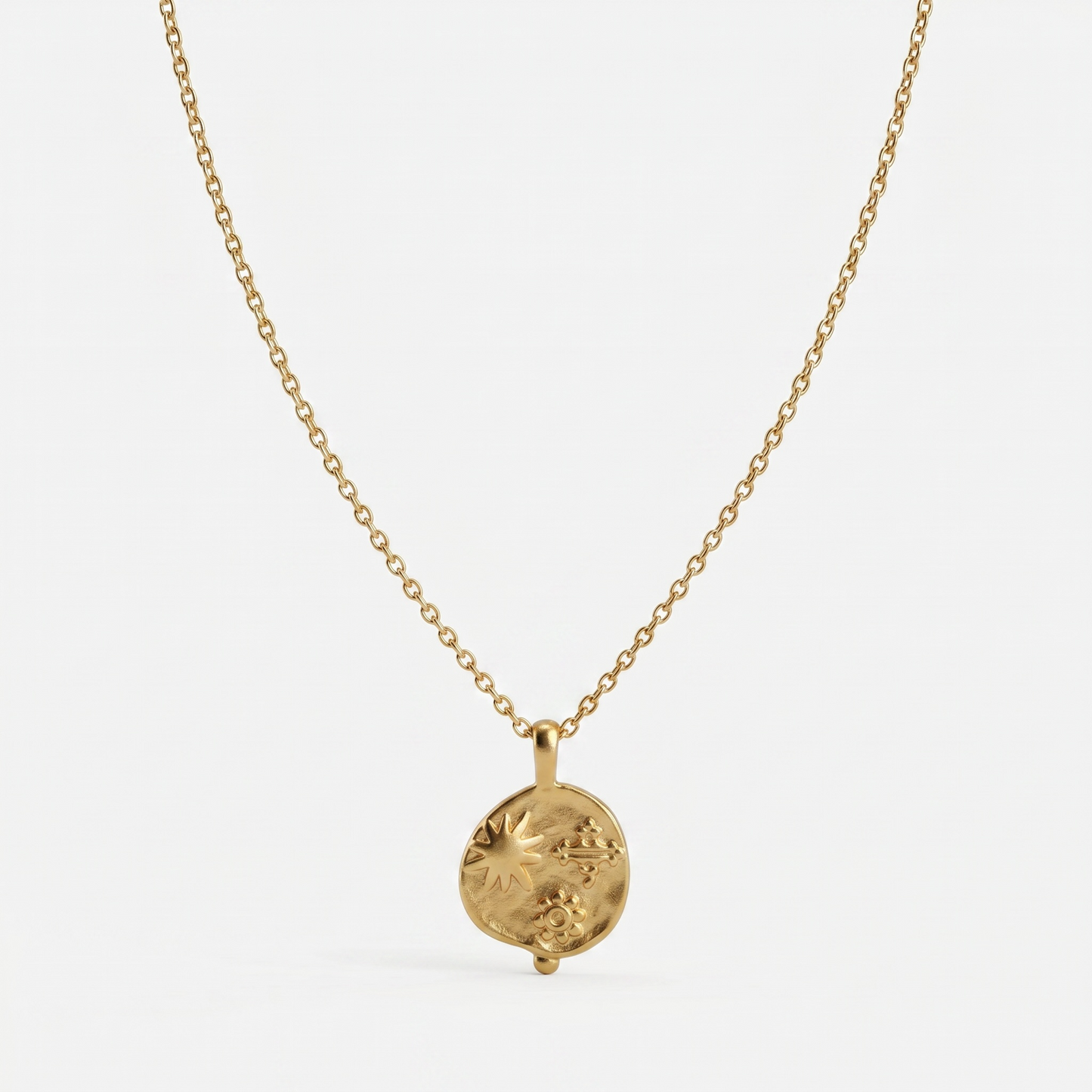 Sol Disc Matte | Necklace