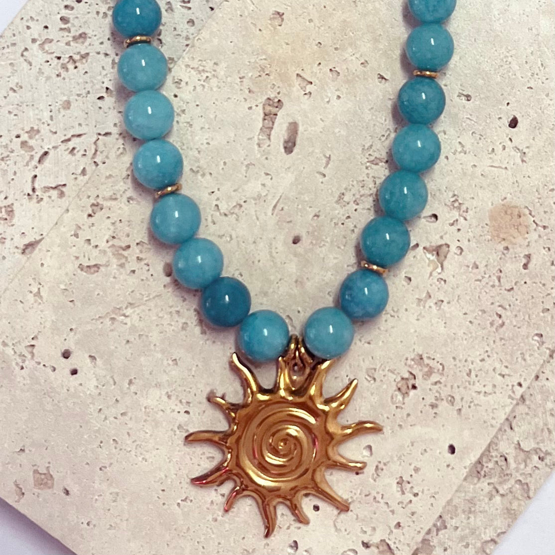 Fiamma Sole, Amazonite Chalcedony | Necklace