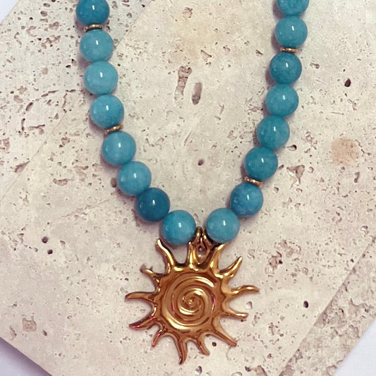 Fiamma Sole, Amazonite Chalcedony | Necklace