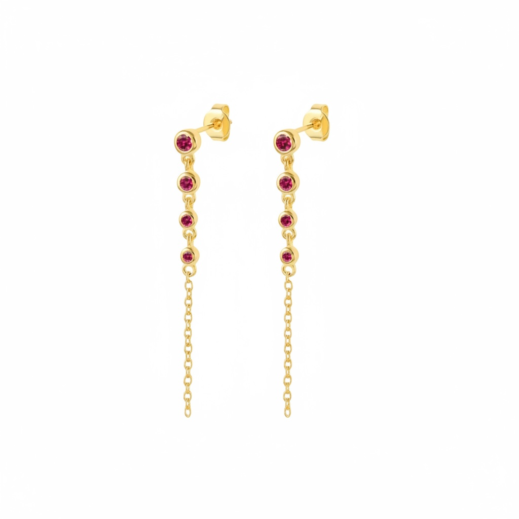 Sol Tribe Ruby | Earrings