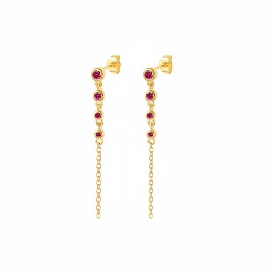 Sol Tribe Ruby | Earrings