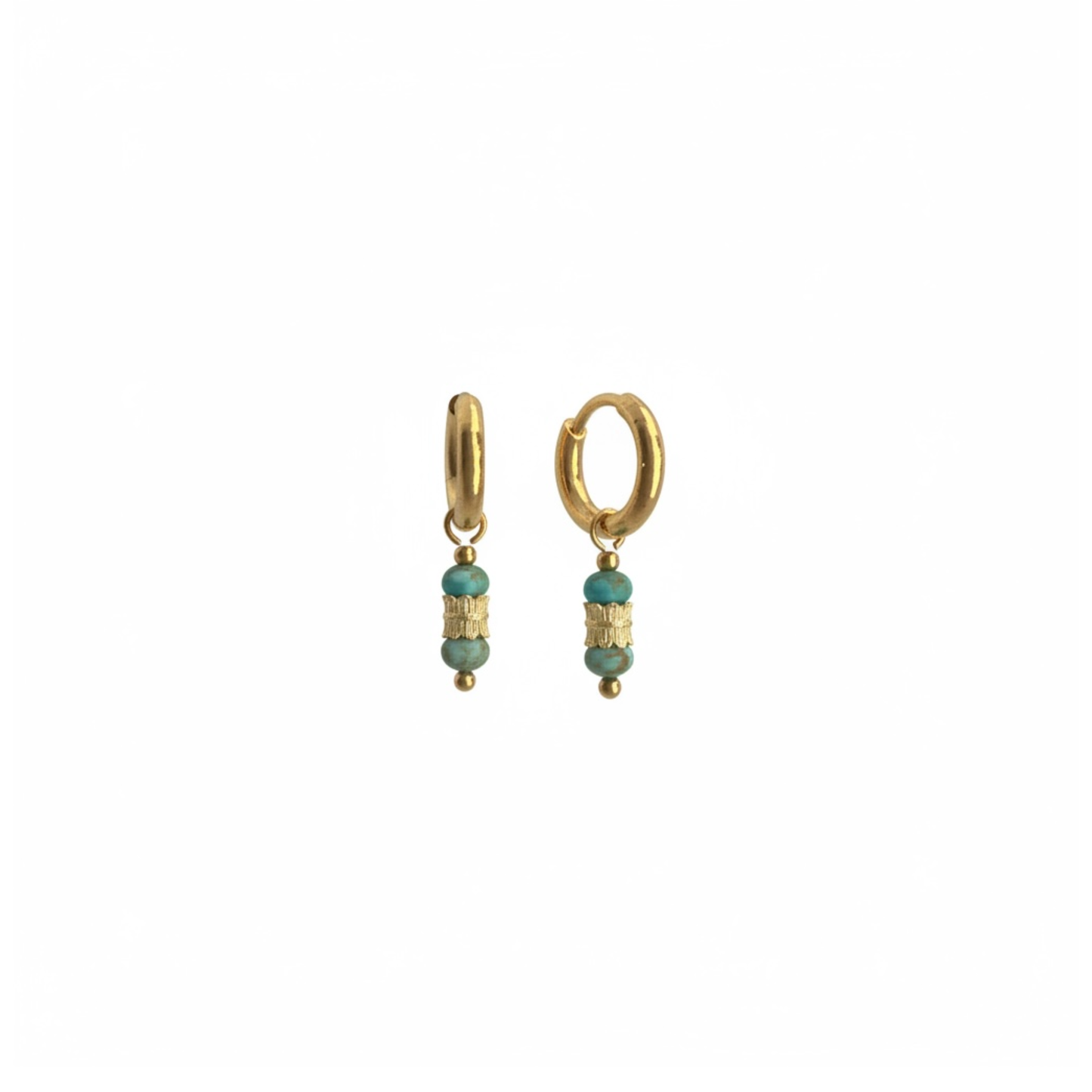Aurora Glow Moss Turquoise | Earrings