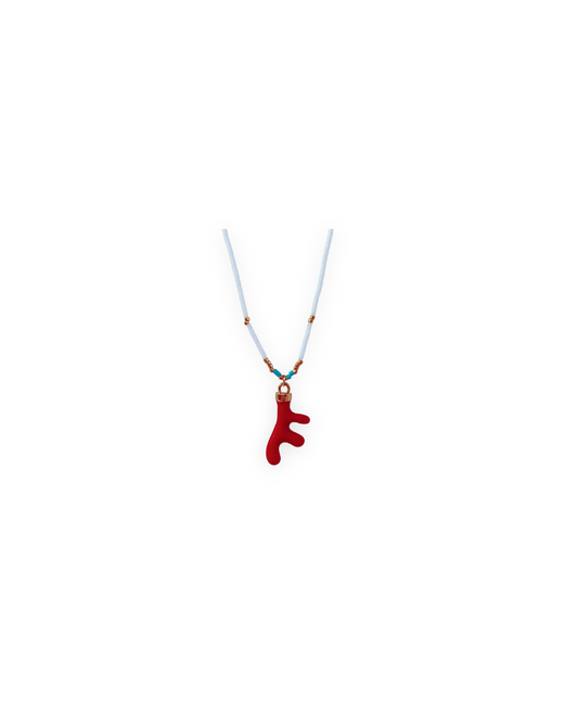 Coral hidden in Santorini | Necklace