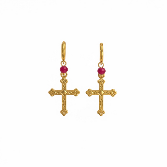Guarded Red | Earrings