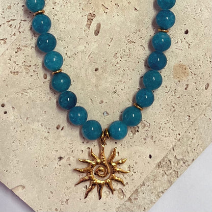 Fiamma Sole, Apatite Chalcedony | Necklace
