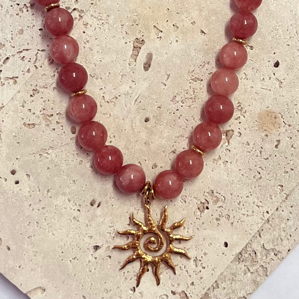 Fiamma Sole, Sunstone Chalcedony | Necklace