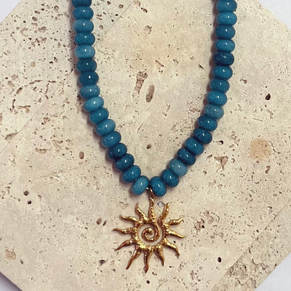 Fiamma Sweet Sole, Apatite Chalcedony | Necklace