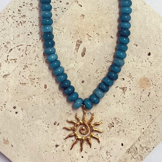 Fiamma Sweet Sole, Apatite Chalcedony | Necklace