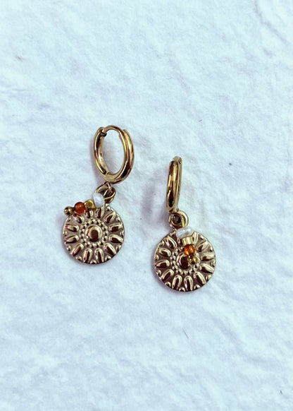 Orange Wild Sun | Earrings