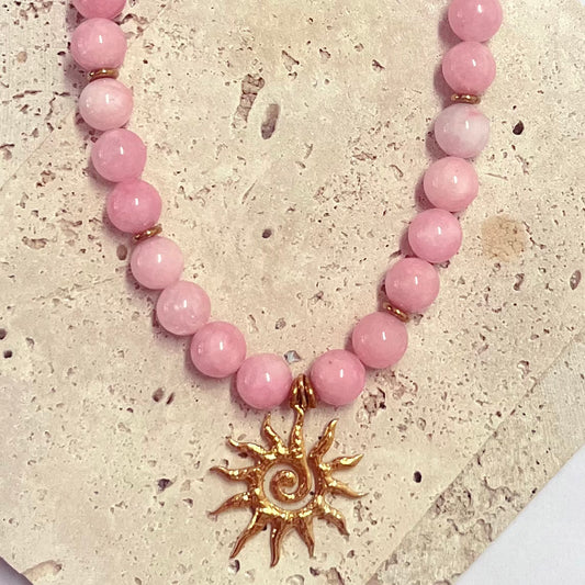 Fiamma Sole, Kunzite Chalcedony | Necklace