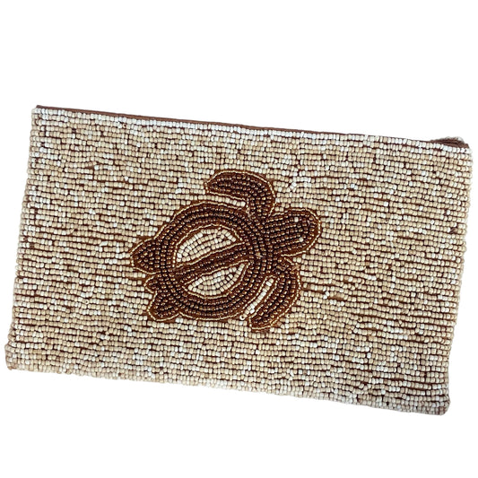Turtles by the Shore Beaded | Clutch Purse