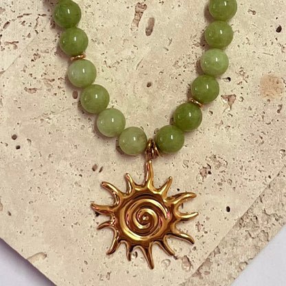 Fiamma Sole, Jade | Necklace