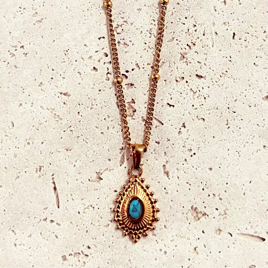 Turquoise Halo | Necklace