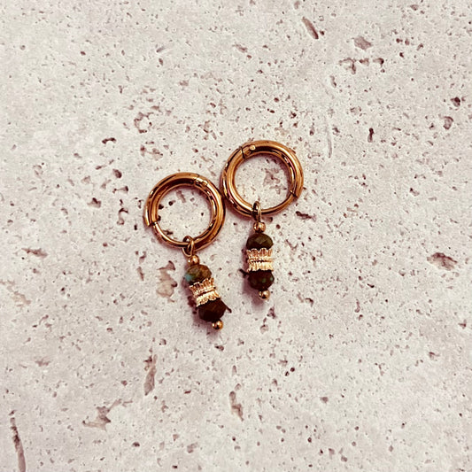 Aurora Glow African Turquoise | Earrings