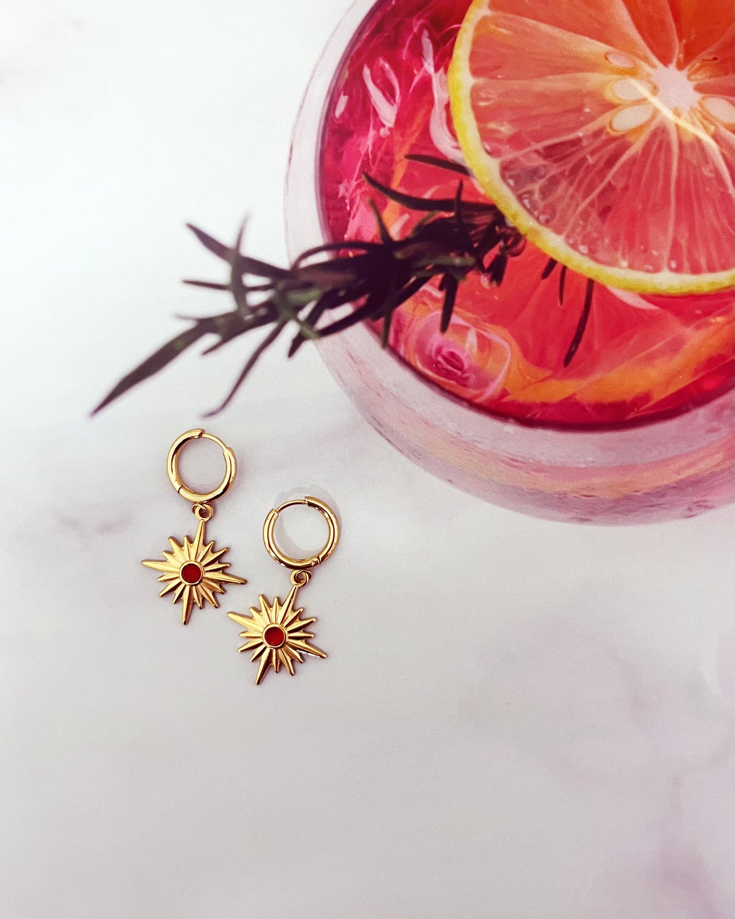 Ruby Orbit | Earrings