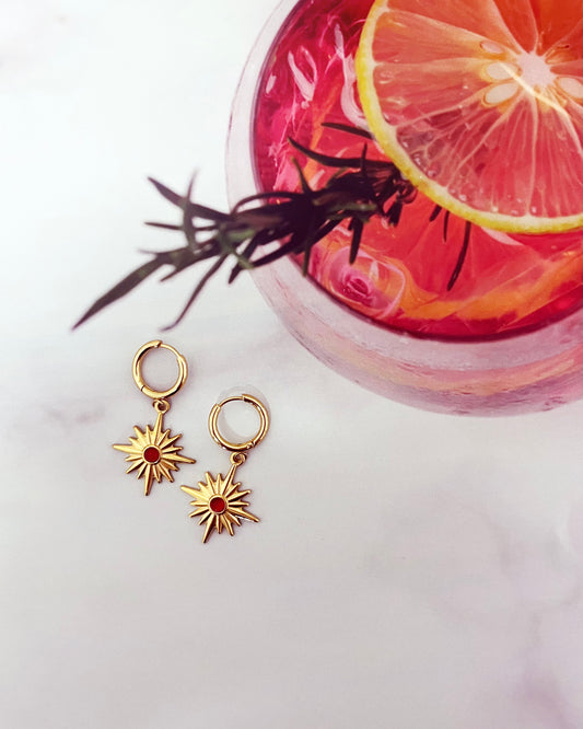 Ruby Orbit | Earrings