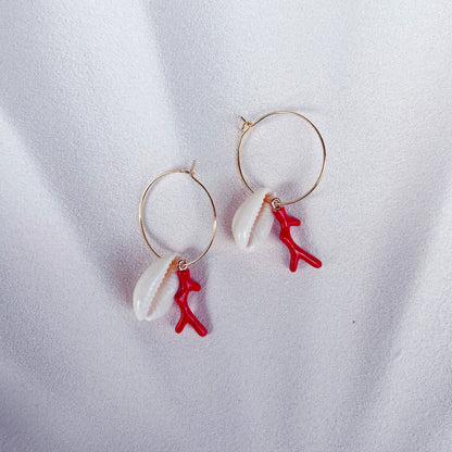 Tempted Coral | Earrings