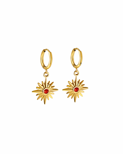 Ruby Orbit | Earrings