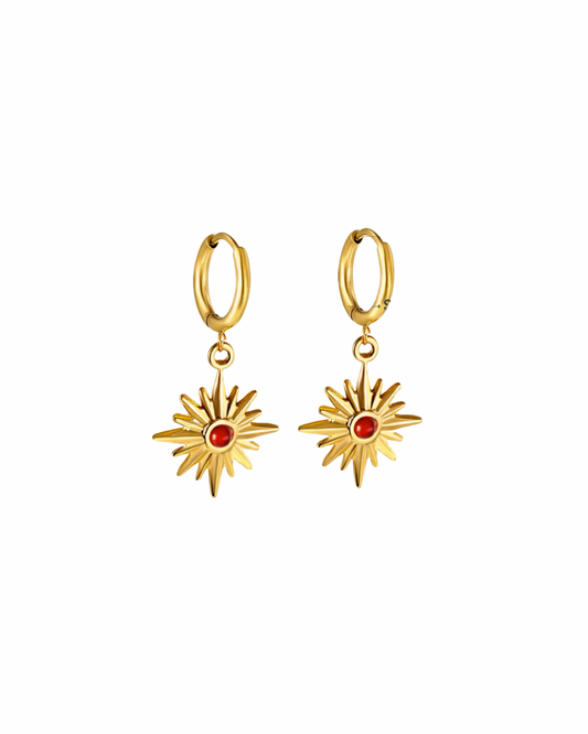 Ruby Orbit | Earrings