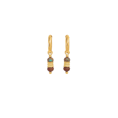 Aurora Glow African Turquoise | Earrings