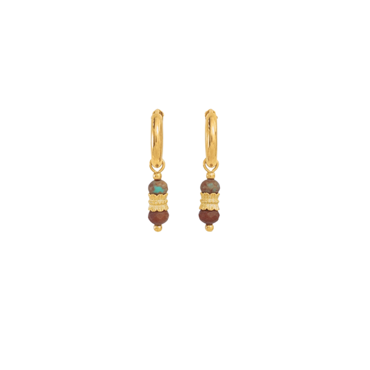 Aurora Glow African Turquoise | Earrings