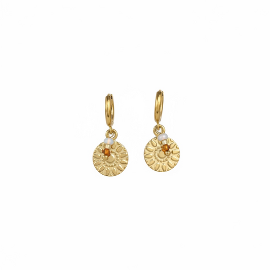 Orange Wild Sun | Earrings