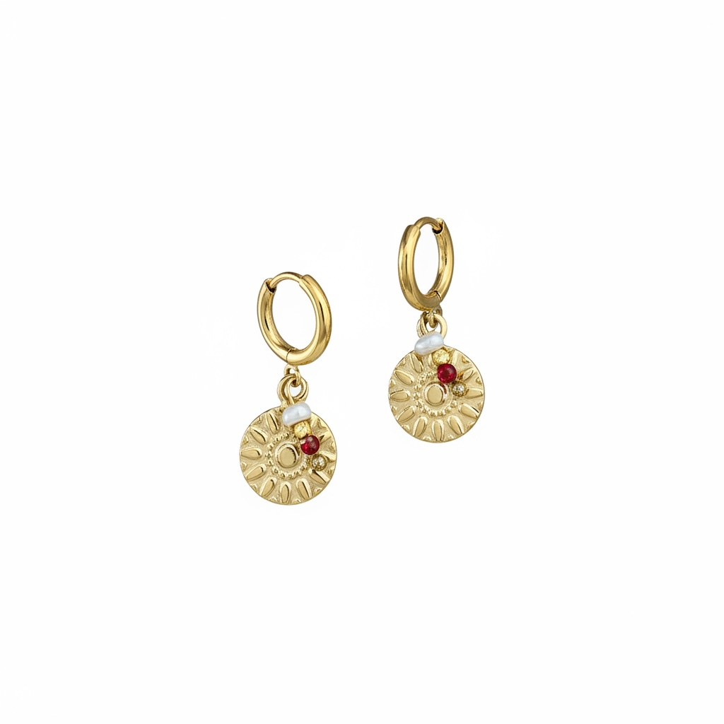 Red Wild Sun | Earrings