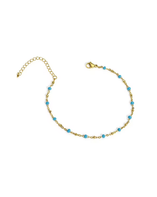 Beach Days, Blue | Anklet